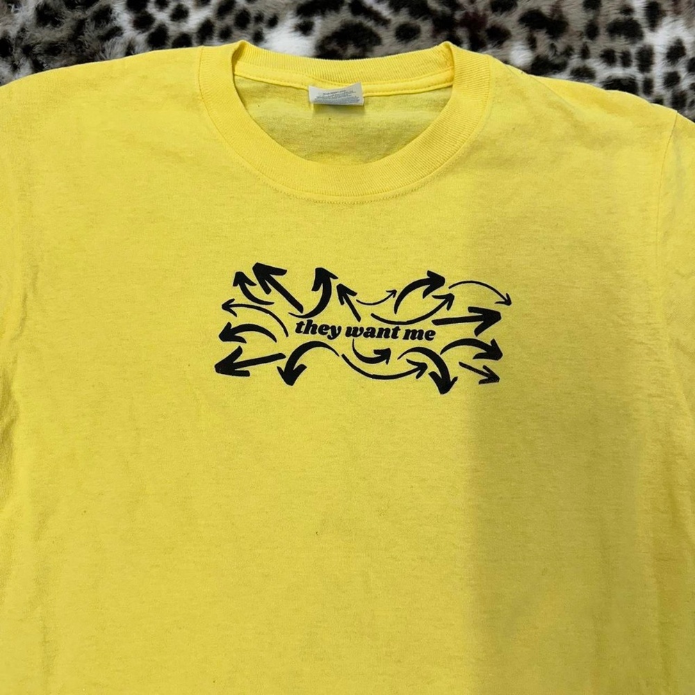 "They Want Me" Cotton Tee   size Medium